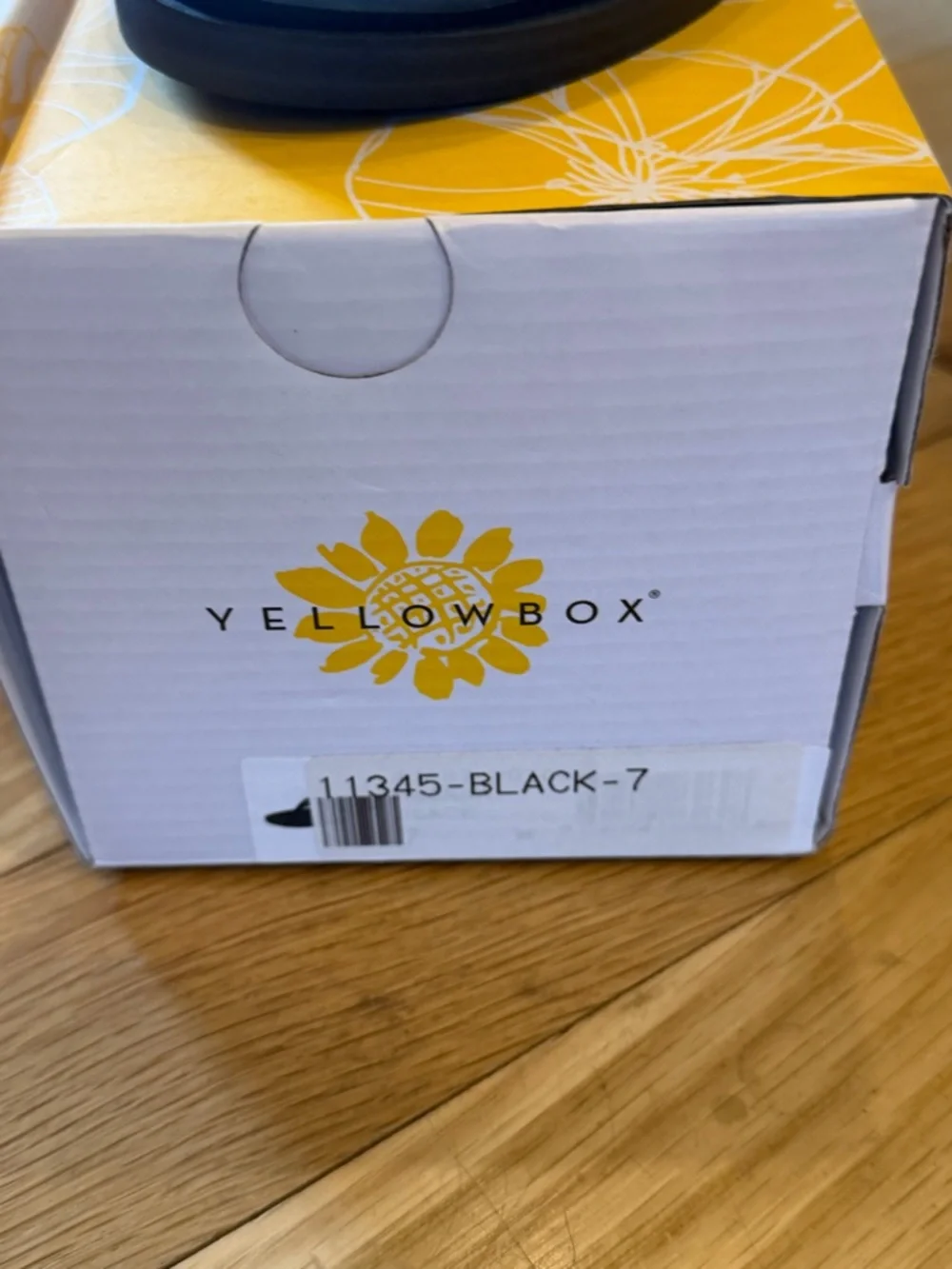 Yellow Box Black and Silver Braided Thong Sandal with Medallion - Picture 2 of 2